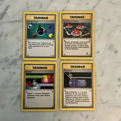 Pokemon Card Lot 1999 WOTC 30 Different Trainer Cards All NM Many Uncommon. - Image 2