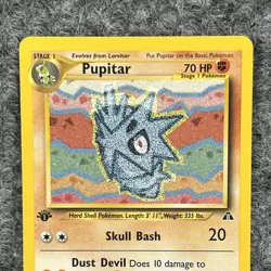 VTG Pokemon Neo Discovery Pupitar 47/75 Uncommon 1st Edition Stage 1 NM - Image 3