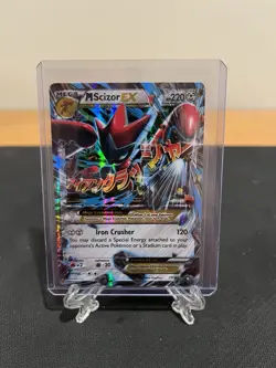 Mega-Scizor-EX - 77/122 - Holo Rare EX LP English Pokemon BREAKPoint - Image 1