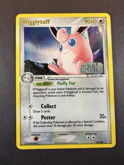 2006 Pokemon Crystal Guardians Stamped Holo 13/100 Wigglytuff MP FREE SHIPPING - Image 1