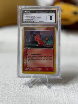 Pokemon Charmander 48/108 Reverse Holo EX Power Keepers Stamped CGC 8 Error Cut - Image 3