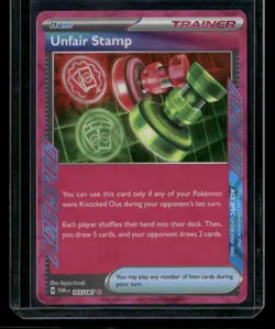 Pokemon SV06: Twilight Masquerade #165/167 Unfair Stamp - Image 1