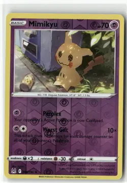 Mimikyu 080 Lost Origin Pokemon Rare Reverse Holo Near Mint - Image 1