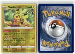 Pikachu 052 Reverse Holo Lost Origin Pokemon Common Reverse Holo Near Mint - Image 3
