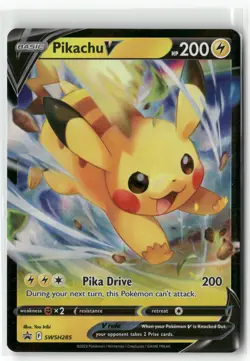 Pikachu V SWSH285 Sword & Shield Promo Holo Pokemon Promo Near Mint - Image 1