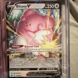 Pokemon Blissey V Sword Shield: Chilling Reign #119 Holo 2021 CGC 10 - Image 3