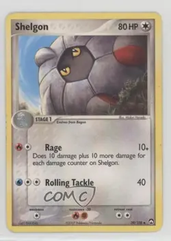 Shelgon Pokemon EX Power Keepers #39 2007 - Image 1