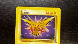 POKEMON TCG - ENGLISH FOSSIL SET ZAPDOS 30/62 NON HOLO RARE LP MP - Image 2