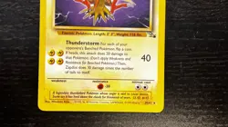 POKEMON TCG - ENGLISH FOSSIL SET ZAPDOS 30/62 NON HOLO RARE LP MP - Image 3