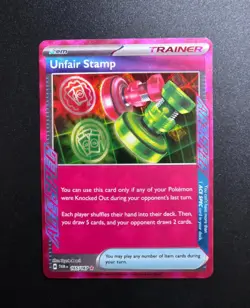 Unfair Stamp 165/167 ACE SPEC Rare Twilight Masquerade Pokemon Holo Near Mint - Image 1