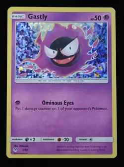 Pokemon TCG Gastly 007/012 McDonald's 2019 Promo Holo - Image 1