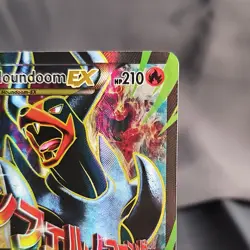 Pokemon Mega Houndoom EX Ultra Rare Full Art Holo BREAKthrough 154/162 NM - Image 3