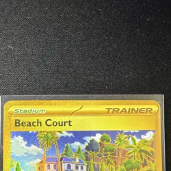 Pokemon Beach Court 263/182 SV04 Paradox Rift Hyper Rare Full Art Holo Trainer - Image 4