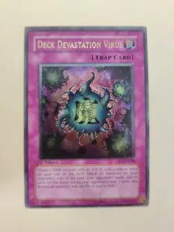 Deck Devastation Virus FET-EN058 Ultimate Rare 1st Edition LP - Image 1