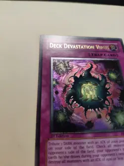 Deck Devastation Virus FET-EN058 Ultimate Rare 1st Edition LP - Image 2