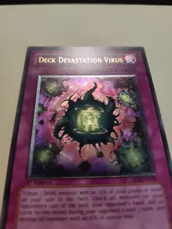 Deck Devastation Virus FET-EN058 Ultimate Rare 1st Edition LP - Image 3
