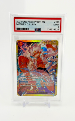Monkey.D.Luffy (119) OP05-119 Awakening of the New Era Foil - PSA 9 - Image 1
