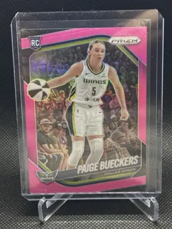 2025 Panini WNBA Prizm Paige Bueckers RC Pink /175 SP Rookie #5 Wings - Image 1