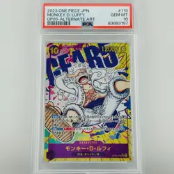 PSA 10 Monkey D Luffy SEC Alt Art OP05-119 One Piece Card Japanese - Image 1