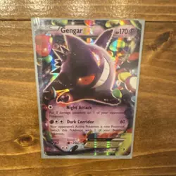 Gengar EX 34/119 Ultra Rare Holo Pokemon Card XY Phantom Forces HP 170 English - Image 1