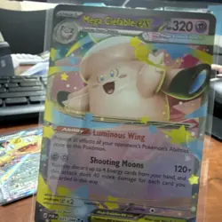 Pokemon TCG Mega Clefable EX Card Lot Mega Evolution EX Holo English POR 031/088 - Image 3