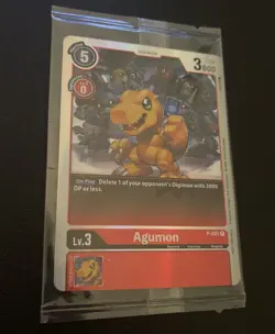 Agumon P-001 Promo Pack Rainbow Foil Ver 0.0 Digimon Card SEALED NM - Image 1