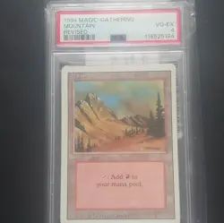 1994 Magic the Gathering (revised) Mountain Card - Image 2