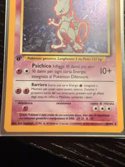 Mewtwo 10/102 Base Set 1st Edition Holo Rare Italian Pokemon TCG Card - Image 4