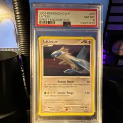 Pokemon Latios 23/106 Great Encounters Rare Regular PSA 8 English Card - Image 1