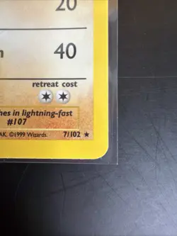 Hitmonchan 7/102 Base Set Holo Unlimited Rare Card Pokemon TCG 1999 LP-MP - Image 5