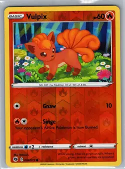 Vulpix 006/073 Reverse Holo Champion's Path - Pokemon Card - NM - Image 1