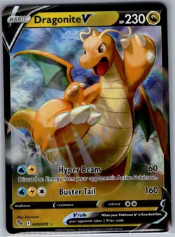 Dragonite V 049/078 Pokemon GO - Pokemon Card - NM - Image 1