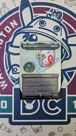 MTG Gary, the Snail Foil 1929 SLD Secret Lair Spongebob Magic Card - Near Mint - Image 1