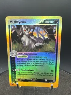 Mightyena 10/109 Ruby and Sapphire Reverse Holo Rare Pokemon Card - Image 5