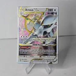 Pokemon TCG Arceus VSTAR Metal Promo Card 123/172 Arceus Premium Collection - Image 1