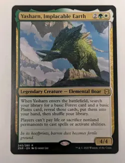 Yasharn, Implacable Earth Zendikar Rising - MTG RARE - Image 1