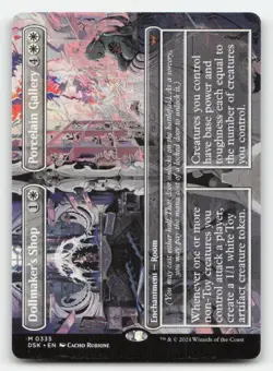 Dollmaker's Shop // Porcelain Gallery (Borderless) 335 Duskmourn MTG NM - Image 1