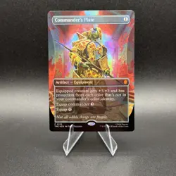 MTG TMNT Teenage Mutant Ninja Turtles Commander's Plate Borderless MYTHIC FOIL - Image 1