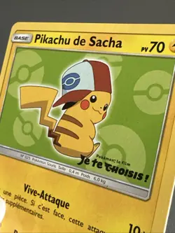 CARTE POKEMON PIKACHU DE SACHA JE TE CHOISIS Promo Soleil Et Lune /film SM112 - Image 2