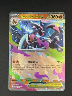 Pokemon Mega Charizard X ex 029 Mega Evolution Holo Black Star Promo Near Mint - Image 1
