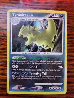 Tyranitar Lv.61 30/100 Stormfront Holo Rare Pokemon Card TCG 2008 MP - Image 1