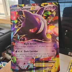 Pokemon Jumbo Gengar EX Card 34/119 XY Phantom Forces Holo Rare Card NM - Image 1