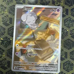 Espurr Illustration Rare Holo POR 095/088 Pokemon TCG - Image 1