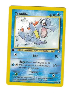 Pokemon - Neo Genesis - Totodile 80/111 - 1st Edition - Image 1