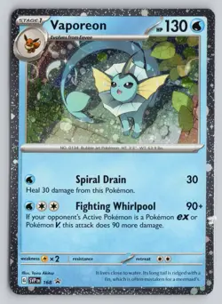 VAPOREON (COSMOS HOLO) 168 HOLO PROMO SCARLET & VIOLET PROMO POKEMON HOLO NM - Image 1