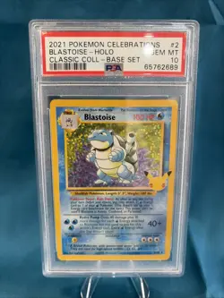 2021 POKEMON CELEBRATIONS CLASSIC COLLECTION #2 BLASTOISE-HOLO PSA 10 - Image 1
