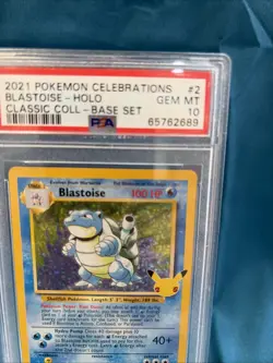 2021 POKEMON CELEBRATIONS CLASSIC COLLECTION #2 BLASTOISE-HOLO PSA 10 - Image 2