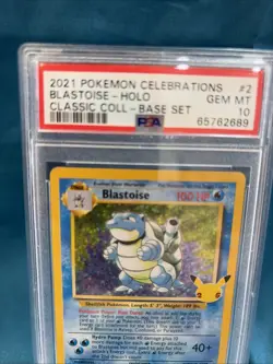 2021 POKEMON CELEBRATIONS CLASSIC COLLECTION #2 BLASTOISE-HOLO PSA 10 - Image 3