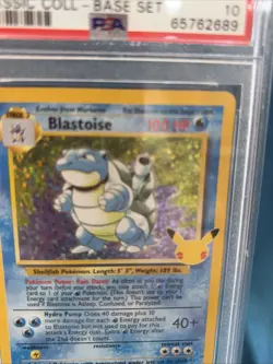 2021 POKEMON CELEBRATIONS CLASSIC COLLECTION #2 BLASTOISE-HOLO PSA 10 - Image 5