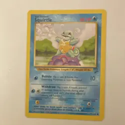 Pokemon Squirtle Base Set 2 Card 093/130 40 HP Common English Regular - Image 1